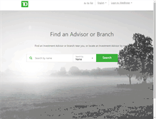 Tablet Screenshot of advisors.tdwaterhouse.ca